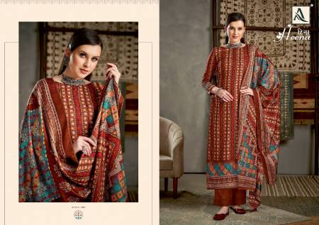 Alok Heena Pure Wool Fancy Wear Pashmina Printed Designer Dress Material Collection 